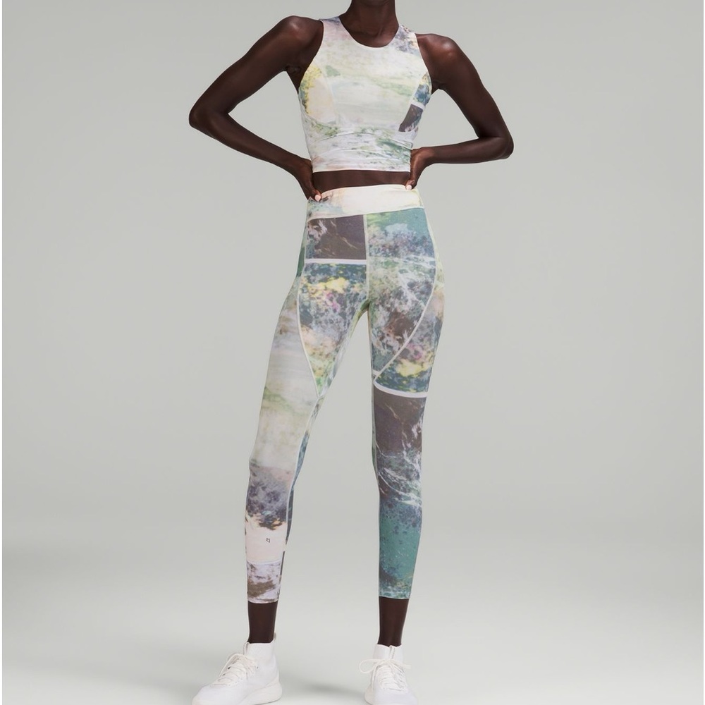 lululemon LAB Nulux™ and Mesh High-Rise Tight 25" apparition multi size 6